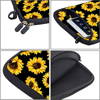 RICHEN 17 inch Laptop Shoulder Bag Carrying Case with Handle Fits 15.6/16/17/17.3/17.4 inch Laptop Notebook (16-17.3 inch, Sunflowers) - color: Sunflowers