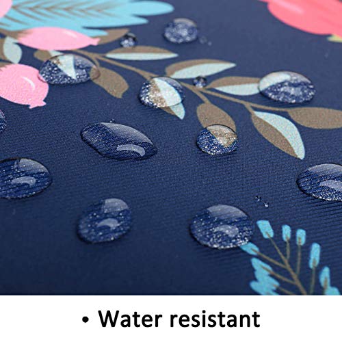 Laptop Sleeve Bag Case Cover for MacBook Pro 16 inch and 15 inch-15.6 inch HP Microsoft Surface Dell Samsung Toshiba Lenovo Acer Chromebook Notebook Computer - color: Navy Flower, size: 15 inch-15.6 inch