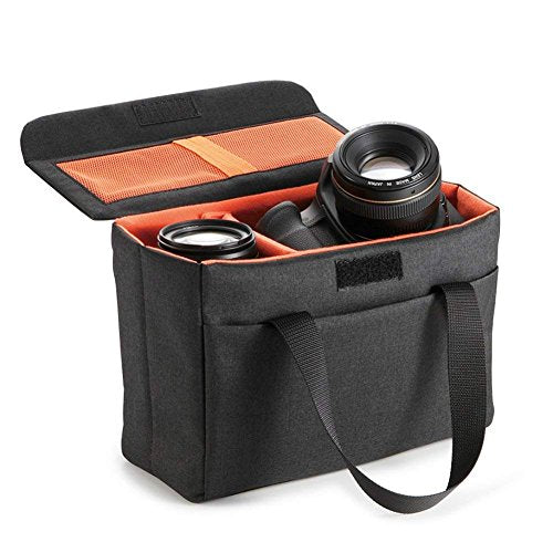 BAIGIO Camera Insert Bag Camera Cube Foldable Camera Bag Insert with Handle DSLR SLR Camera Insert for Backpack Shockproof and Water-resistant Protective Camera Inner Organizer