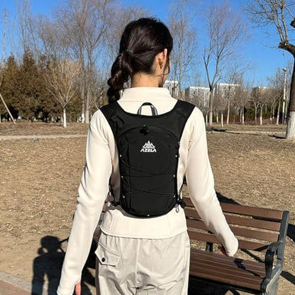 Azarxis Running Water Bottles Flask BPA Free Leakproof Hydration Vest Packs Waist Belt Replacement for Triathlon Marathon Hiking Cycling Climbing Runner - color: #2 Black (7L) - Only Running Vest