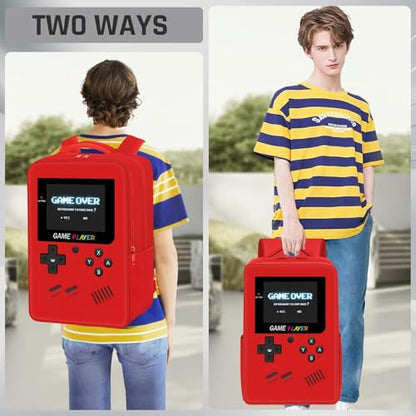Gamer Backpack for Boys,School Boys Backpack for Kids Children Teens Elementary Middle High School,17" Large Capacity Student Bookbag & Multifunctional Video Game Travel Bag - color: Red-backpack Only