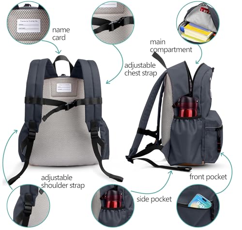 atgark Toddler Backpack for Boys 2-5: Preschool Kindergarten Backpack - 13" Daycare Backpack Fit A4 Folder - color: Eggplant, style: Ages 2-5 (13" H Fit A4 Folder)