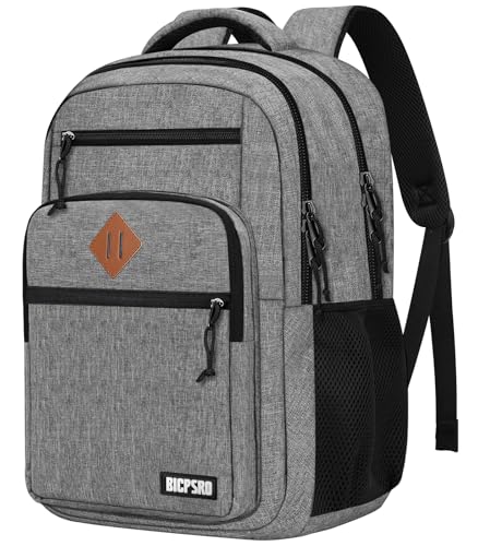 Classic Backpack for Men Women, School Backpack for Girls Boy Teens,17.3 Inch Laptop Bookbag with Reinforced Straps for College High School Work Business Computer Back Pack,mochilas para hombres,Grey - color: C5-grey2, size: 17.3 Inch