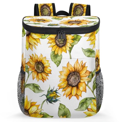 Insulated Cooler Backpack Portable Soft Cooler Bag Ice Chest Backpack for Camping Beach Picnic Lunch Work Travel - color: Multicolor 7