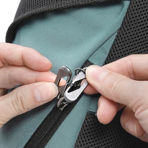 Travelon Anti-Theft Metro Backpack with RFID blocking pouch/NEW HARDWARE - color: Slate Blue/New Hardware