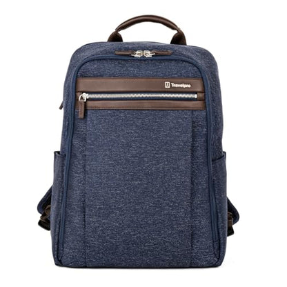 Travelpro Platinum Elite Slim Laptop Travel Backpack, Fits up to 16 Inch Laptop, Business, Water Resistant, Men and Women, True Navy Blue - color: True Navy Blue, size: 16 inches