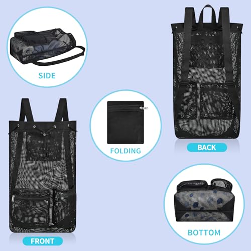Mildbeer Large Drawstring Backpack for Men Women Athletic Gym Sports Workout Beach Swimming Commuting Travel - color: Black, style: Xl: 25"x14"x6"