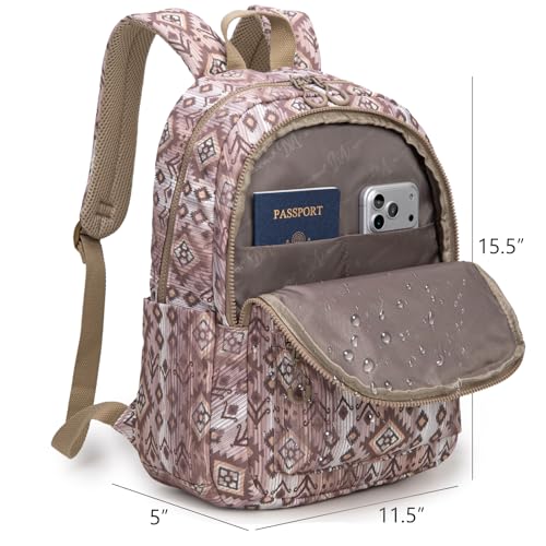 Montana West Backpack Purse for Women Western Aztec Backpack Purse Lightweight Casual Daypack for Travel - color: Light Coffee
