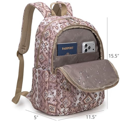 Montana West Backpack Purse for Women Western Aztec Backpack Purse Lightweight Casual Daypack for Travel - color: Light Coffee