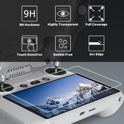 Arzroic RC 2 Protective Sun Hood Kit with Screen Protector for DJI Mini 5 Pro/Avata 360/Mini 4 Pro/Mavic 4 Pro/Flip/Air 3S/Air 3 Accessories - style: Sun Hood + Screen Protector