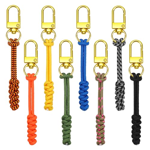 NOVWANG 8-Pack Gold Zipper Pulls Detachable Zipper Replacement Zippers Repair Tab Kit for Handbags Purse Wallet Luggage Jackets Clothing Accessories - style: Gold