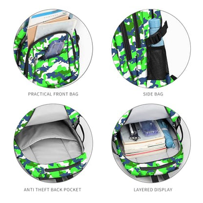 Casual Lightweight Backpacks for Boys & Girls, School Bookbags, 15 "Laptop Backpack, Travel Bag - color: 211lv