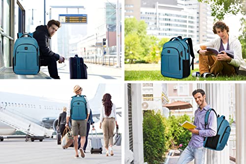 Backpack,Bookbag for Men and Women, 17.3 inch TSA Water Resistant Business Travel Laptop Backpack,Durable College School Backpack Bookbag for Teens, Lake blue - color: 17.3 Inch-lake Blue