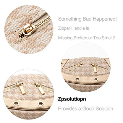Zpsolution Gold Zipper Pull Replacement Metal Zipper Tab Repair Easy Use for Broken and Missing Pulls On Luggage Suitcase Jacket Backpacks Coat Boots - color: 4 gold