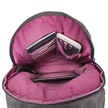 Travelon Anti-Theft Signature Slim Backpack - color: Smoke