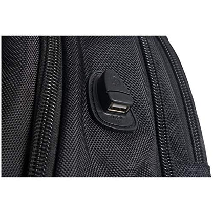 Kenneth Cole Reaction ProTec Travel Business Backpack 17" Laptop Computer TSA Checkpoint-Friendly Bookbag With USB Port, Black - style: Backpack