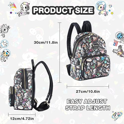 tokidoki Backpack for Women (Colorful Black) - color: Colorful Black
