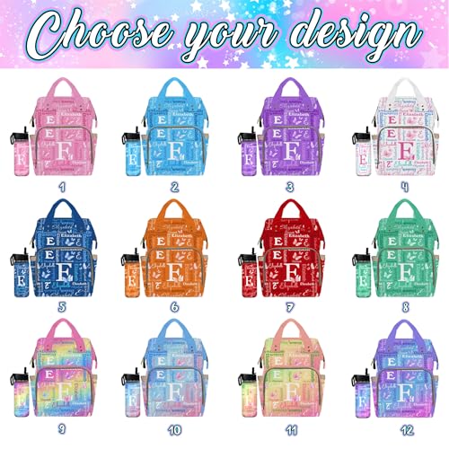 MyPupSocks Custom Diaper Bag, Customized Diaper Backpack Personalized Mummy Nursing Baby Bags Fashion Shoulders Bag Casual Daypack Travel Bag for Mom Girls Mother's Day - color: Color 13