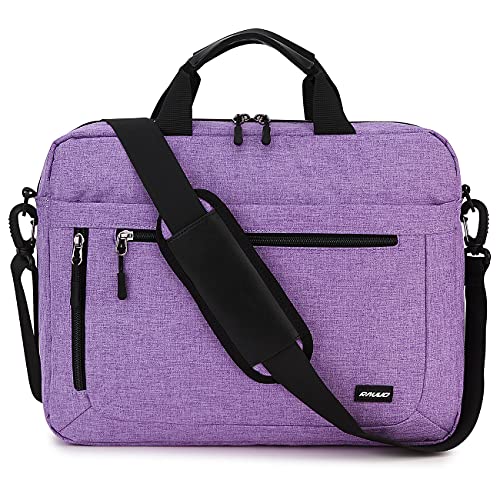 RAVUO 15.6 inch Laptop Bag for Women, Purple | Lightweight Bag - color: 15.6inch-purple