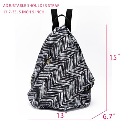 Black Butterfly Boho Backpack Purse for Women, Lightweight Fabric Daypack with Top Handle for Travel & Casual Daily Use - color: 40-black