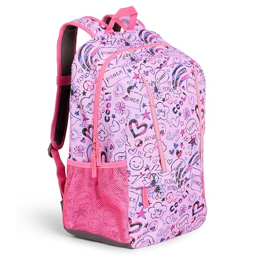 Lands' End Unisex Kids Medium ClassMate Lightweight Durable Elementary School Backpack, Fuchsia Pink - color: Fuchsia Pink
