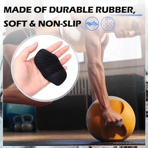 Anti-Slip Workout Grips, 6Pcs Ergonomic Rubber Hand Protector Gloves for Strength Training and Exercise,Weight Lifting,Dumbbell,Deadlift,Bar Pad Pull Up Grippers