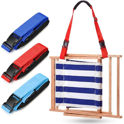 Sanwuta Adjustable Chair Carry Strap, Red,Royal Blue,Light Blue - color: Red,royal Blue,light Blue