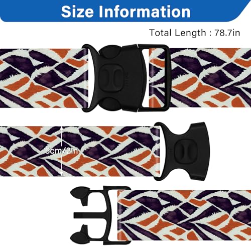 Luggage Straps for Suitcases, Travel Adjustable Belt with Quick Release Buckle, Heavy Duty Nylon Bag Packing Strap, Unique Bright Identifiers Business Travel Accessories (2 Pack)-Roads - color: 24020 Roads