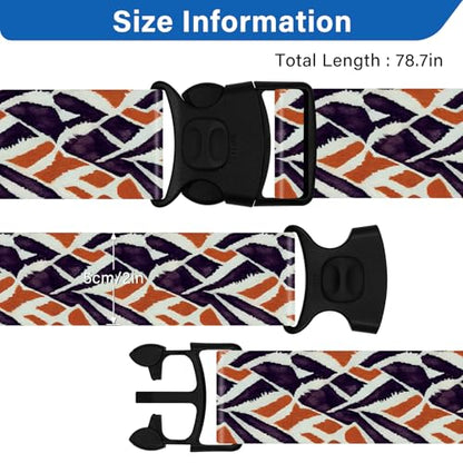 Luggage Straps for Suitcases, Travel Adjustable Belt with Quick Release Buckle, Heavy Duty Nylon Bag Packing Strap, Unique Bright Identifiers Business Travel Accessories (2 Pack)-Roads - color: 24020 Roads