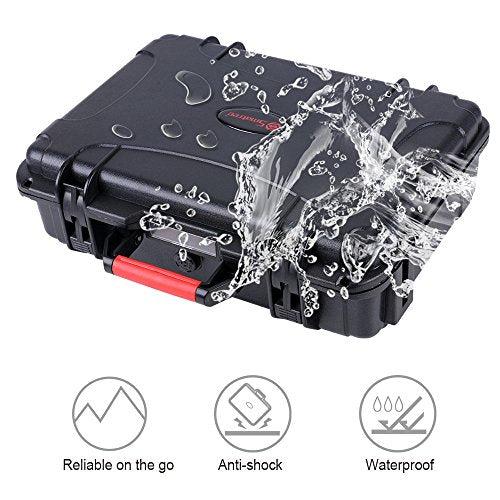 Smatree 10.2L Waterproof Carrying Case Compatible for DJI Spark, Portable Hard Case for DJI Spark Fly More Combo