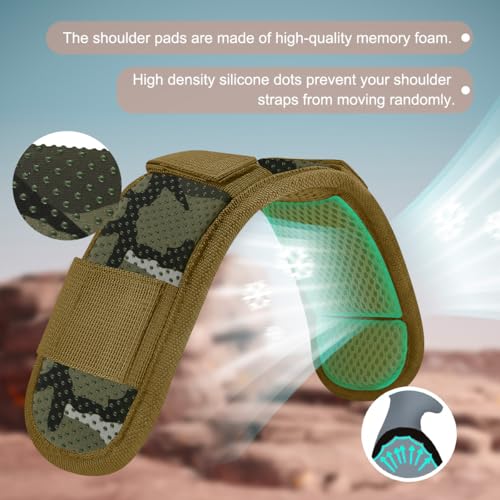 ZINZ 2-Pack Universal Shoulder Pad with Ultra Thick Cushion for Bag Luggage Bag Crossbody, Plus Long & Anti-Slip & Breathable,CA01FL02 - color: Ca01fl02