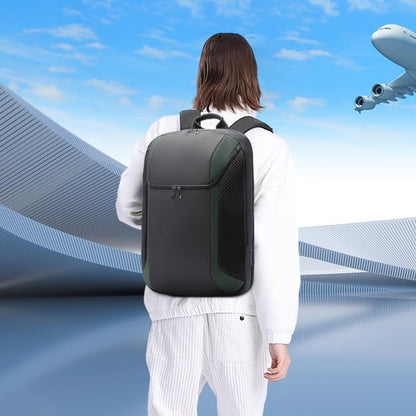 BANGE Smart Business Laptop Backpack Waterproof can fit 15.6-17.3 Inch Laptop with 3.0 USB charging port for men and women - color: Green