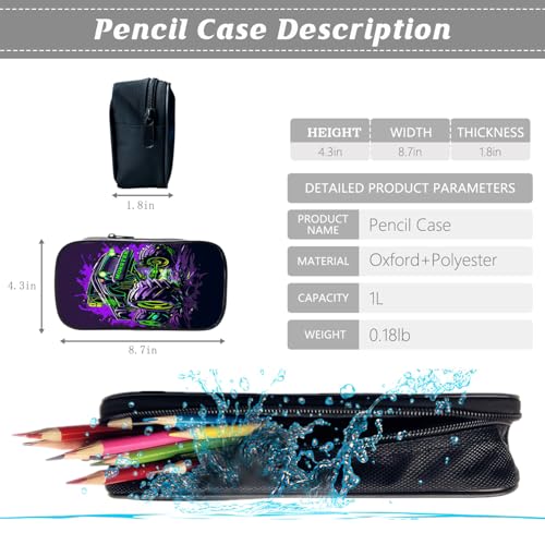 Kids Backpack School Bookbag 16inch Schoolbag With Lunch Box Bag And Pencil Case Set For Boys Girls - color: Monster Truck
