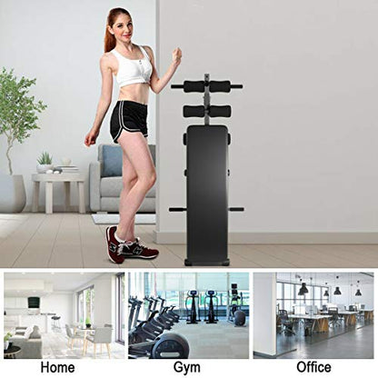 Goplus Adjustable Bench Sit up Bench Slant Board Decline Ab Bench Crunch Board