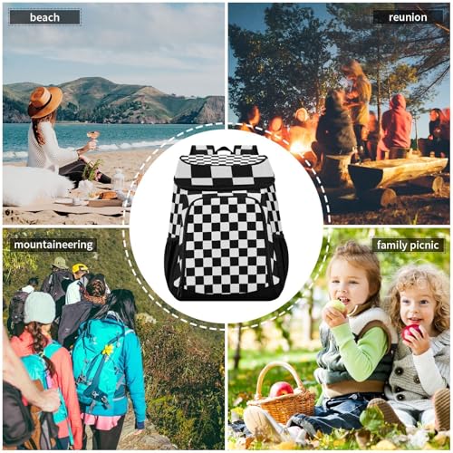 Tropical Pineapples Fruits Cooler Backpack Insulated Leak Proof Beach Cooler Bag Soft Lunch Picnic Hiking Camping Backpack Cooler - color: silver