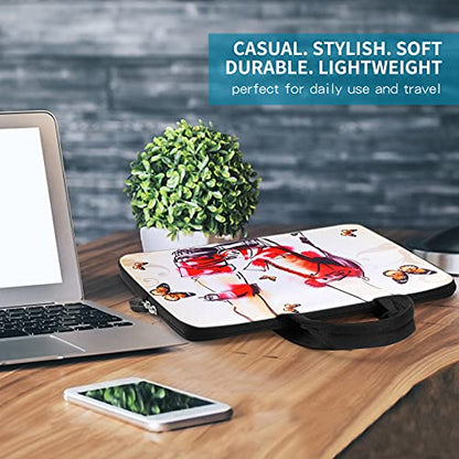 icolor 14 15 15.4 15.6 inch Laptop Handle bag Computer Protect Case Pouch Holder Notebook Sleeve Neoprene Cover Soft Carring Travel Case for Dell Lenovo Toshiba HP Chromebook ASUS Acer Shoes ICB-12 - color: Girl High-heeled Shoes