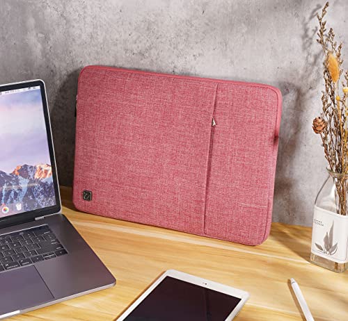 NIDOO 10 Inch Laptop Sleeve Tablet Case Bag Water Resistant Protective Cover for 11" iPad Pro M4 2024/10.9" 10.2" iPad 10 9 8/10.5" 11" iPad Air M2/ Surface Go/Lenovo Yoga Book/Galaxy Tab S8 A8 - color: Pink, size: 10.1 Inch