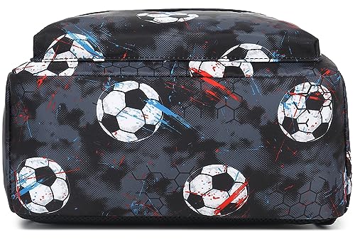 CAMTOP Preschool Backpack for Kids Boys Soccer Backpack Toddler Kindergarten School Bookbags for Age 3-8 - color: Soccer Black