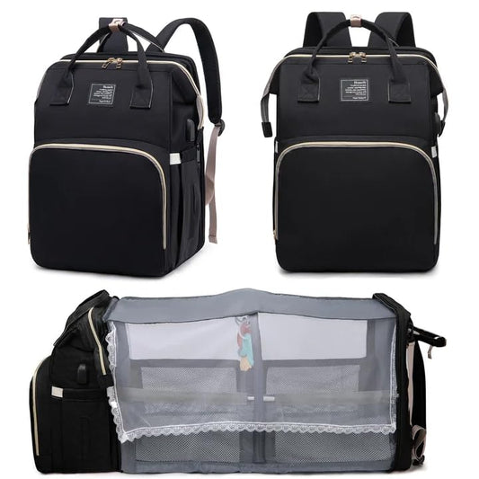 Black boy Diaper Bag Backpack: Baby toddler Bags with Changing Station for Women Men Girls Mom Dad Large Travel Backpack Pañaleras Modernas Para Bebe Niña Niño Newborn Essentials Baby New Born Gift - color: Black