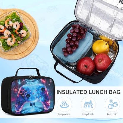 Scothen 3PCS Boys Backpack Set, Cool Backpack for Boys with Lunch Bag & Pencil Case, Kids School Bag Teen Boy Bookbag for Kindergarten Elementary Middle School with USB Charging Port - color: Sci-fi Realism