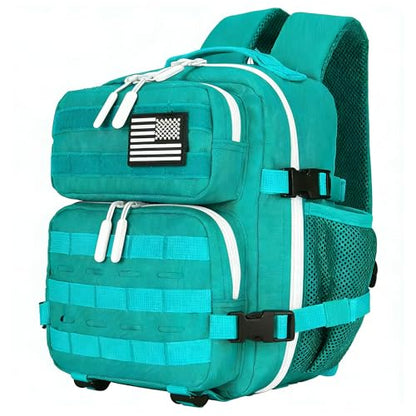 9L Mini Tactical Backpack for Men and Women Tactical Backpack Small for Hiking Small Tactical Bag Fitness Pack - color: Lake Blue