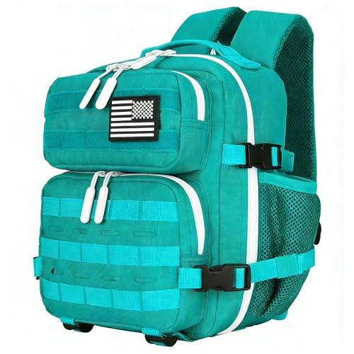 9L Mini Tactical Backpack for Men and Women Tactical Backpack Small for Hiking Small Tactical Bag Fitness Pack - color: Lake Blue