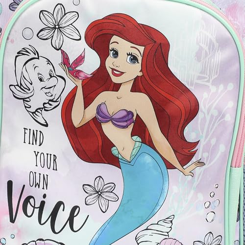 The Little Mermaid Ariel Find Your Voice 16" Rolling Travel Backpack - color: Disney Find Your Own Voice