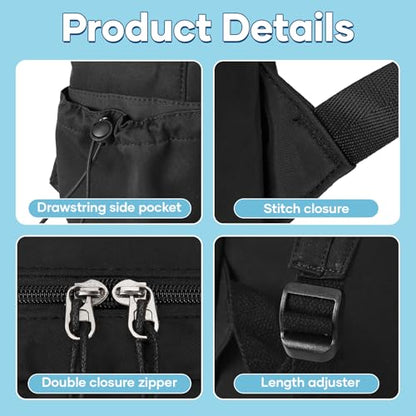 Black School Backpack For Girls Boys High Middle school college Backpack Bookbag Cute Aesthetic Backpacks Lightweight Bag Waterproof Work Gym Casual Daypack Backpacks For Men Women - color: A-black