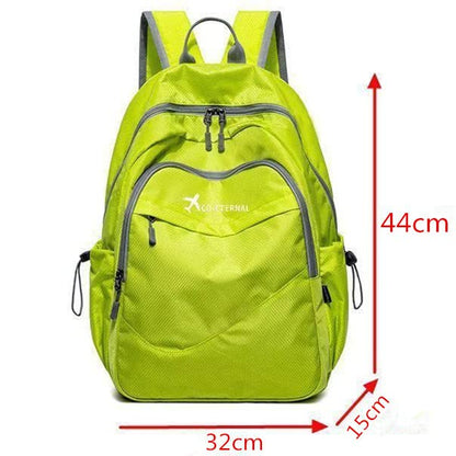 Geboldil Men's and women's lightweight foldable hiking travel backpack waterproof camping backpack - color: Black