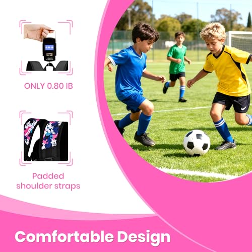 Hsmihair Soccer Bag-Soccer Backpack&Backpack for & Football Volleyball & Basketball,with Ball Compartment and Separate Cleat - color: PinkCamo