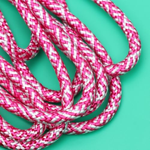 2Pcs Counting Jump Rope, Cotton Skipping Rope with Digital Counter, Interactive Fitness for Workout and Game, Purple-Pink and Red-Blue Pair