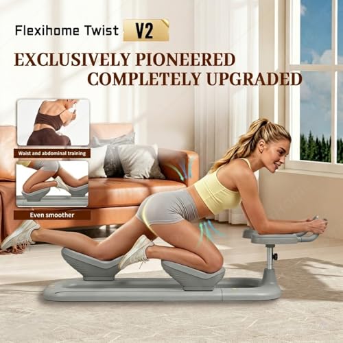 Twist Crawler V2 New Version, Spine Twist and Stretch Trainer, Home Gym - color: Grey