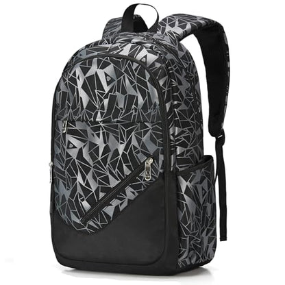 Travel Laptop Backpack, Business Slim Sturdy Water Resistant School Backpack, Gift for Men & Women, Fits 15.6 Inch Notebook - color: Black-gray