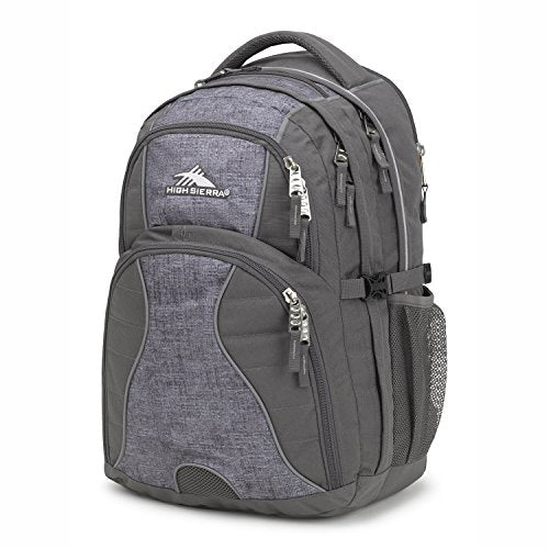 High Sierra Swerve Laptop Backpack, Slate/Woolly Weave, One Size - color: Slate/Woolly Weave